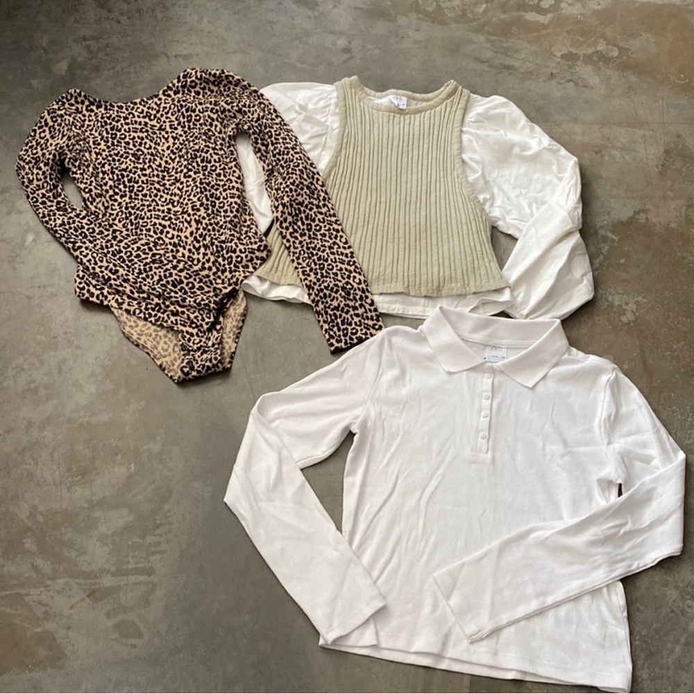 Zara girls shirts and bodysuit. Size 13-14
